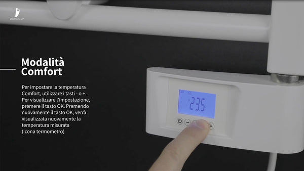 Funzioni Termostato Scaldasalviette Elettrico Deltacalor | Tutorial Programmazione