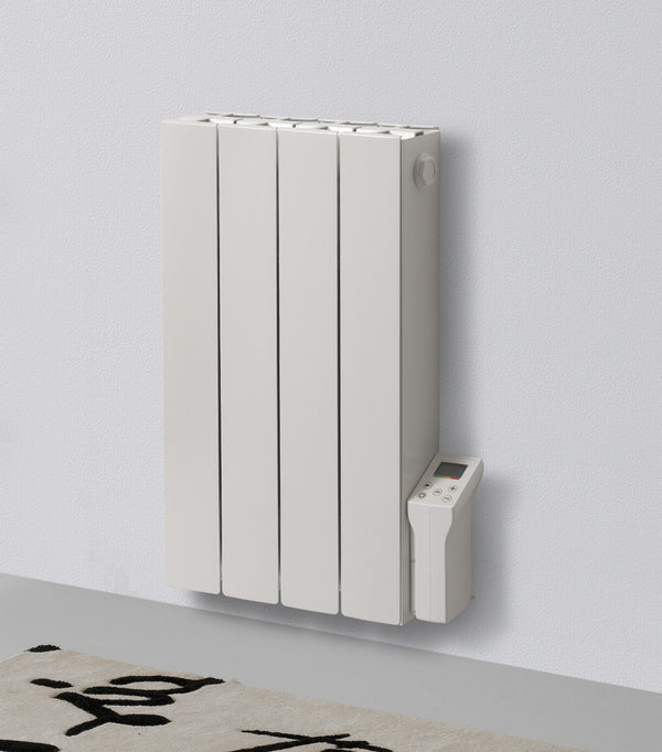 Radiatore Elettrico in Alluminio con resistenza elettrica e materiale refrattario Cubo Evo 1000W - Bianco - 5