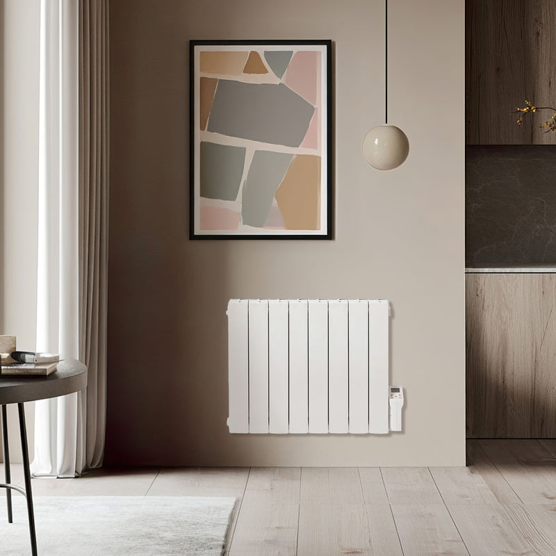 Radiatore Elettrico in Alluminio con resistenza elettrica e materiale refrattario Cubo Evo 2000W - Bianco - 4