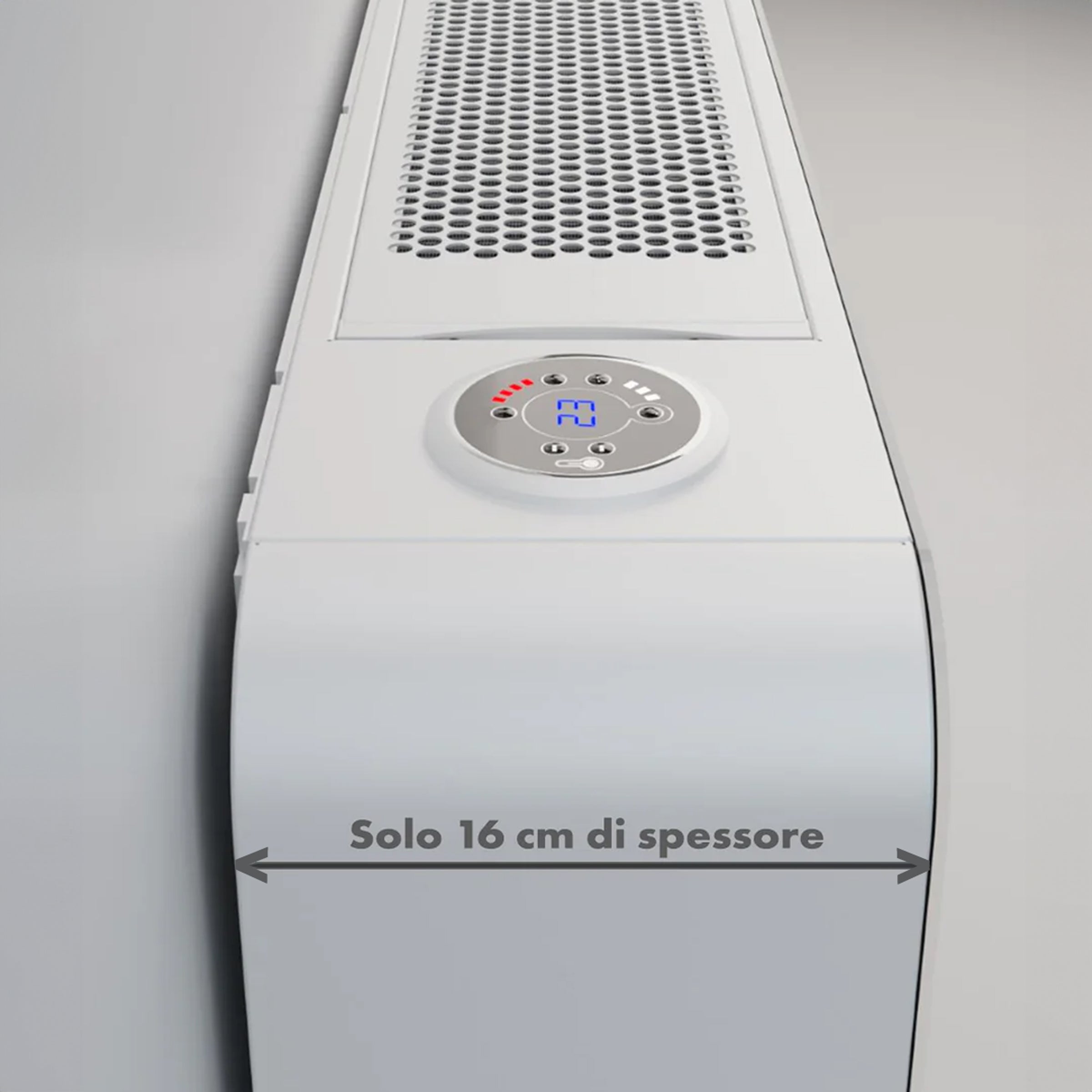 Climatizzatore senza Unità Esterna Climapuro, Ultra sottile, con tecnologia Full DC inverter, 3.8 kW, R32, Purificatore Integrato con Filtro ESP