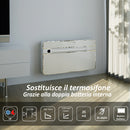 Climatizzatore senza Unità Esterna Silent Hybrid, Pompa di Calore, Ultra sottile, Sostituisce il termosifone, 3.6 kW, R32