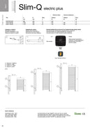 Scaldasalviette Elettrico Design Deltacalor Slim-Q Electric Plus