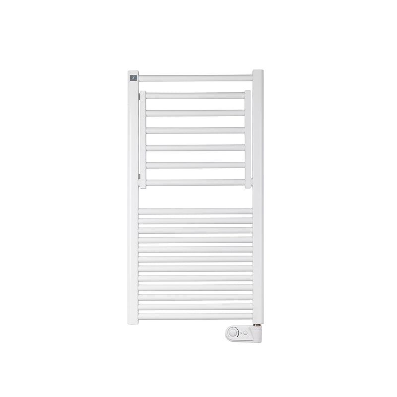 Termoarredo Scaldasalviette Elettrico con Ribalta STYLO GREEN 930x500mm - Bianco