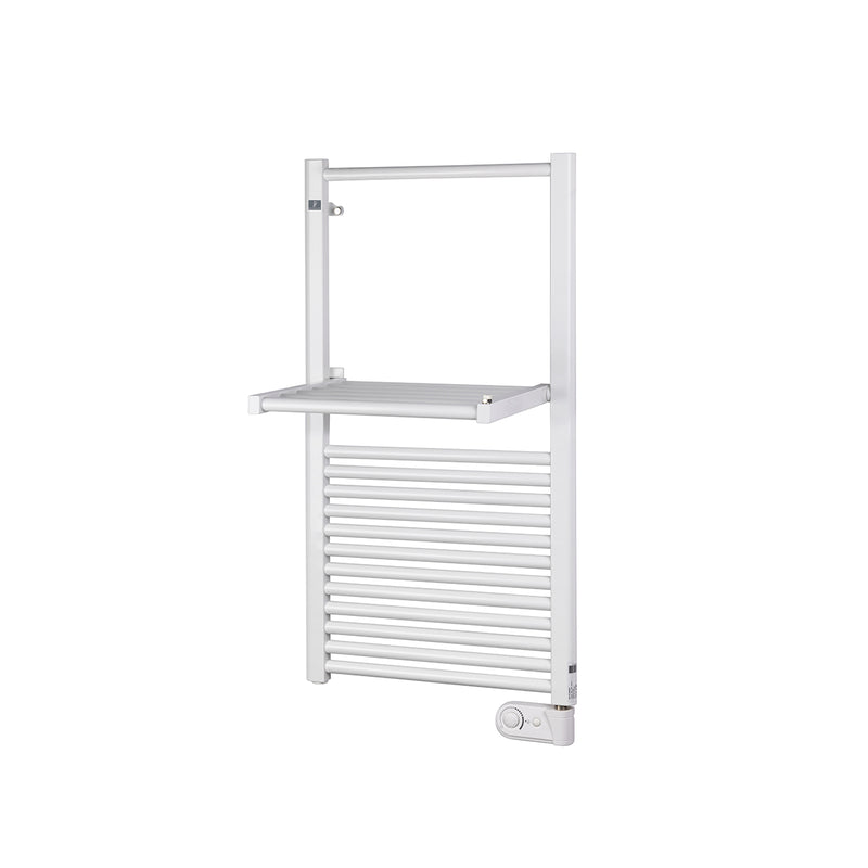 Termoarredo Scaldasalviette Elettrico con Ribalta STYLO GREEN 930x500mm - Bianco