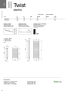 Scaldasalviette Elettrico Design Deltacalor Twist Electric