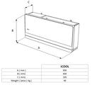 Climatizzatore Senza Unità Esterna iCOOL, Installazione a Parete Alta, Pompa di Calore Compatta, 8000 BTU/h per Ambienti fino a 20 m²