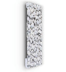 Pannello radiante infrarossi in vetro elettrico con convettore - Fantasia Sassi Bianchi