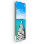 Pannello radiante infrarossi in vetro elettrico con convettore - Fantasia Mare Caraibi