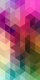 Pannello radiante infrarossi in vetro elettrico con convettore - Fantasia Sfocatura Colorata