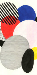 Pannello radiante infrarossi in vetro elettrico con convettore - Fantasia Patchwork Bianco