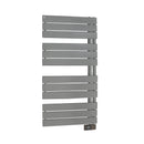 Scaldasalviette elettrico con doghe piatte Asimmetrico 500W - Grigio RAL 7040 OPACO