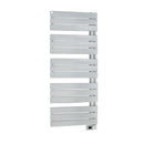 Scaldasalviette elettrico con doghe piatte Asimmetrico 750W - Bianco