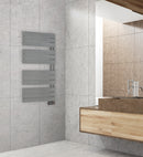 Scaldasalviette elettrico con doghe piatte Asimmetrico 500W - Grigio RAL 7040 OPACO