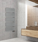 Scaldasalviette elettrico con doghe piatte Asimmetrico 750W - Grigio RAL 7040 OPACO