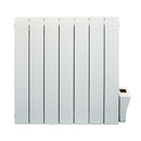 Nuovo Radiatore elettrico in alluminio ad inerzia fluida KIVA 1500W dotato di termostato intelligente programmabile.