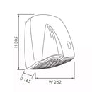 Asciugamani Elettrico Con Fotocellula 1850W U-nik Bf - ABS Bianco