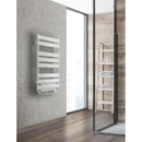 Scaldasalviette elettrico mod. Vento da 500W + soffiante da 1000W. Colore Bianco