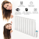 Radiatore Elettrico WIFI 1500W - MONZA di Ultima Generazione. Innovativo. 1500W Potenza Programmabile (50%,75% o 100%) per un Elevato Risparmio Energetico