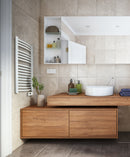 Scaldasalviette Elettrico curvo da 500W mod. SCALDY DESIGN. Compatto, Economico, Efficiente. Adatto a 1000 usi.